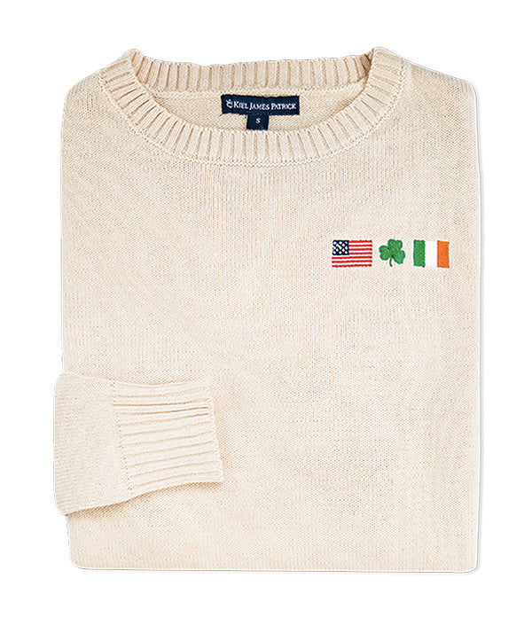 Irish American Embroidered Sweater - Women's