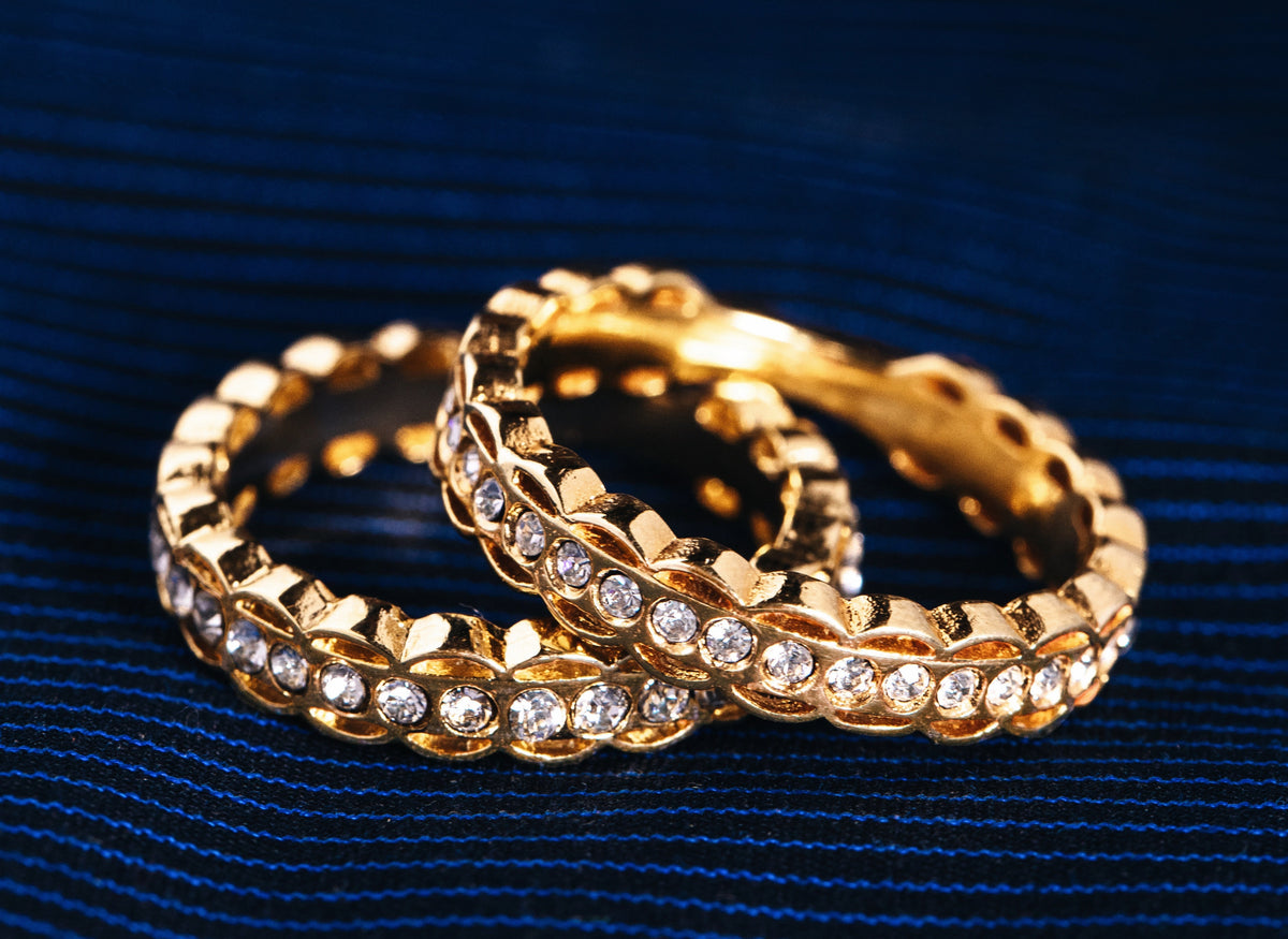 Royal Crown Scalloped Pave Ring