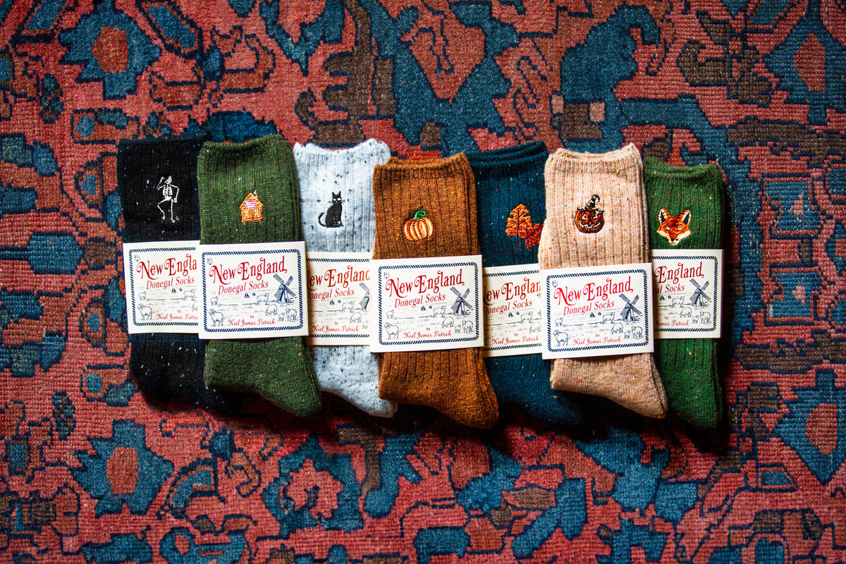 Country Pumpkin Donegal Socks