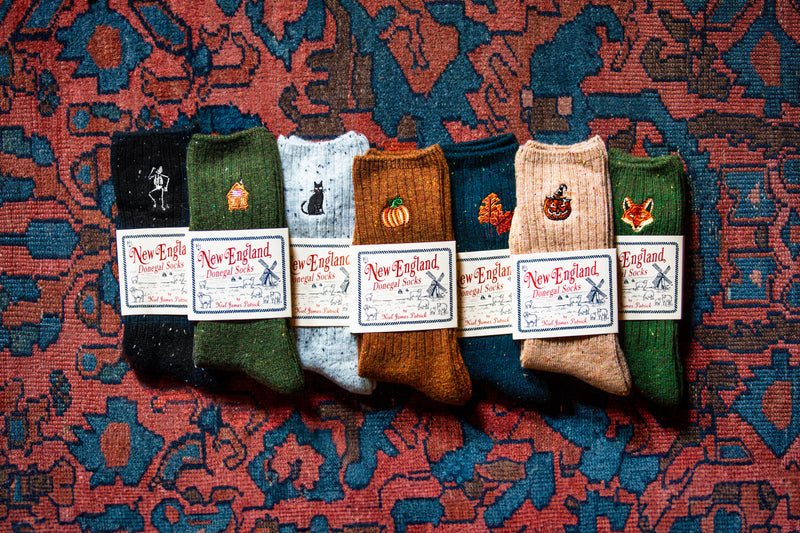 The Country Pumpkin Donegal Socks