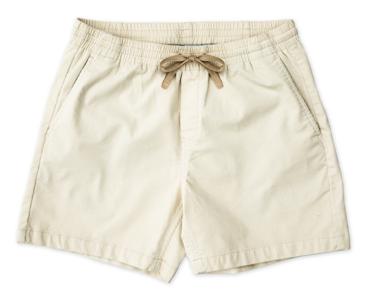 Coastal Corduroy Shorts in Ecru