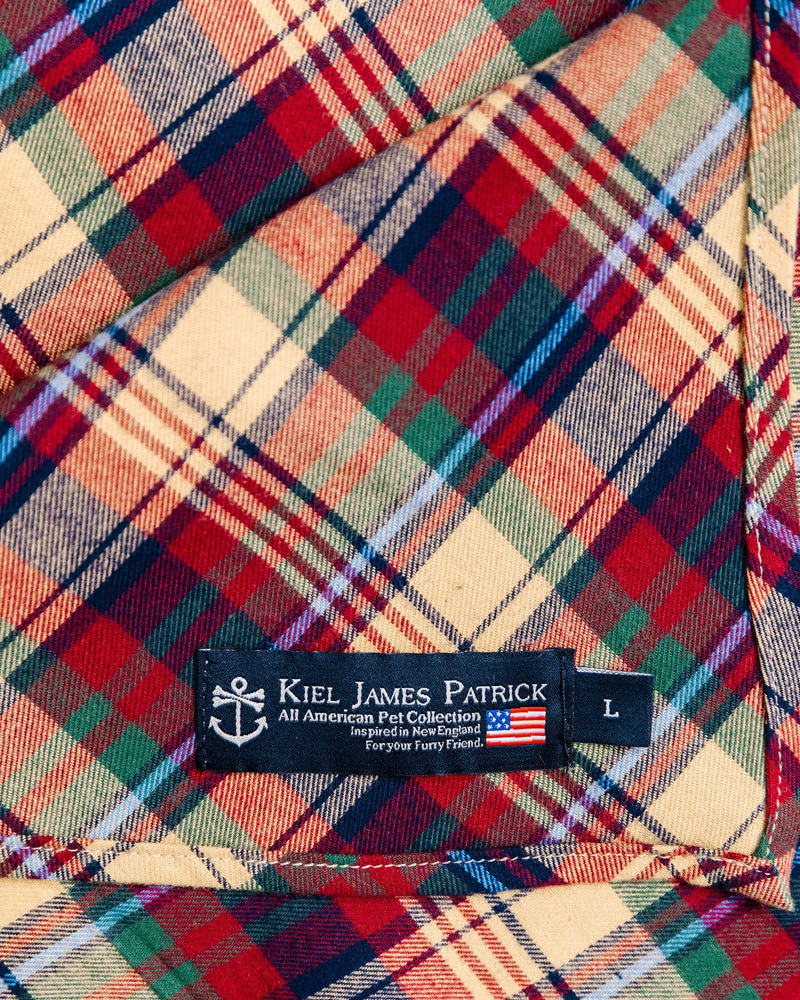 Apple Cinnamon Flannel Dog Bandana