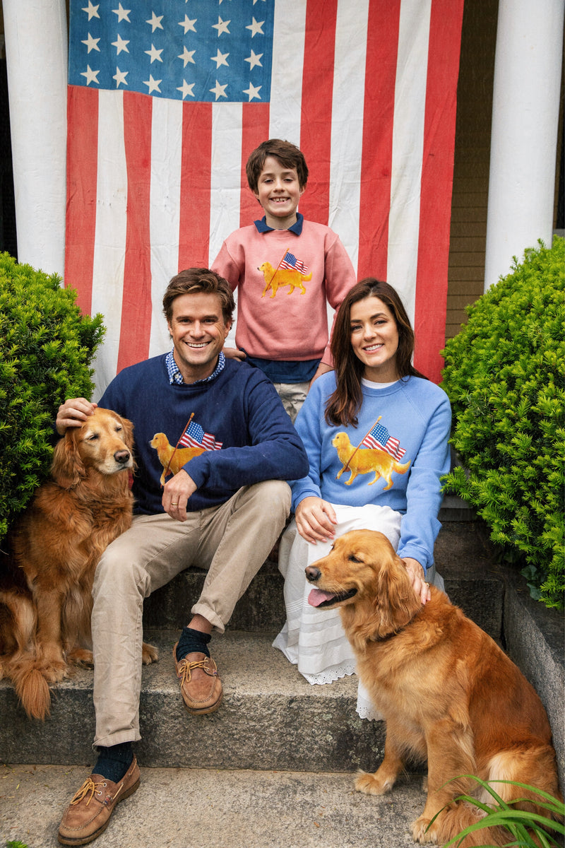 American Golden Sweatshirt- Light Blue