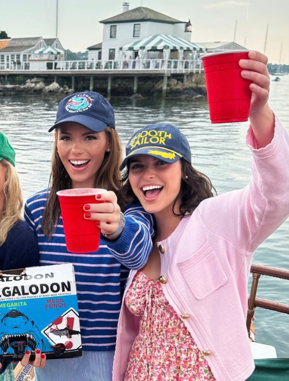 KJP Smooth Sailor Embroidered Twill Ball Cap in Navy Blue  display picture 2
