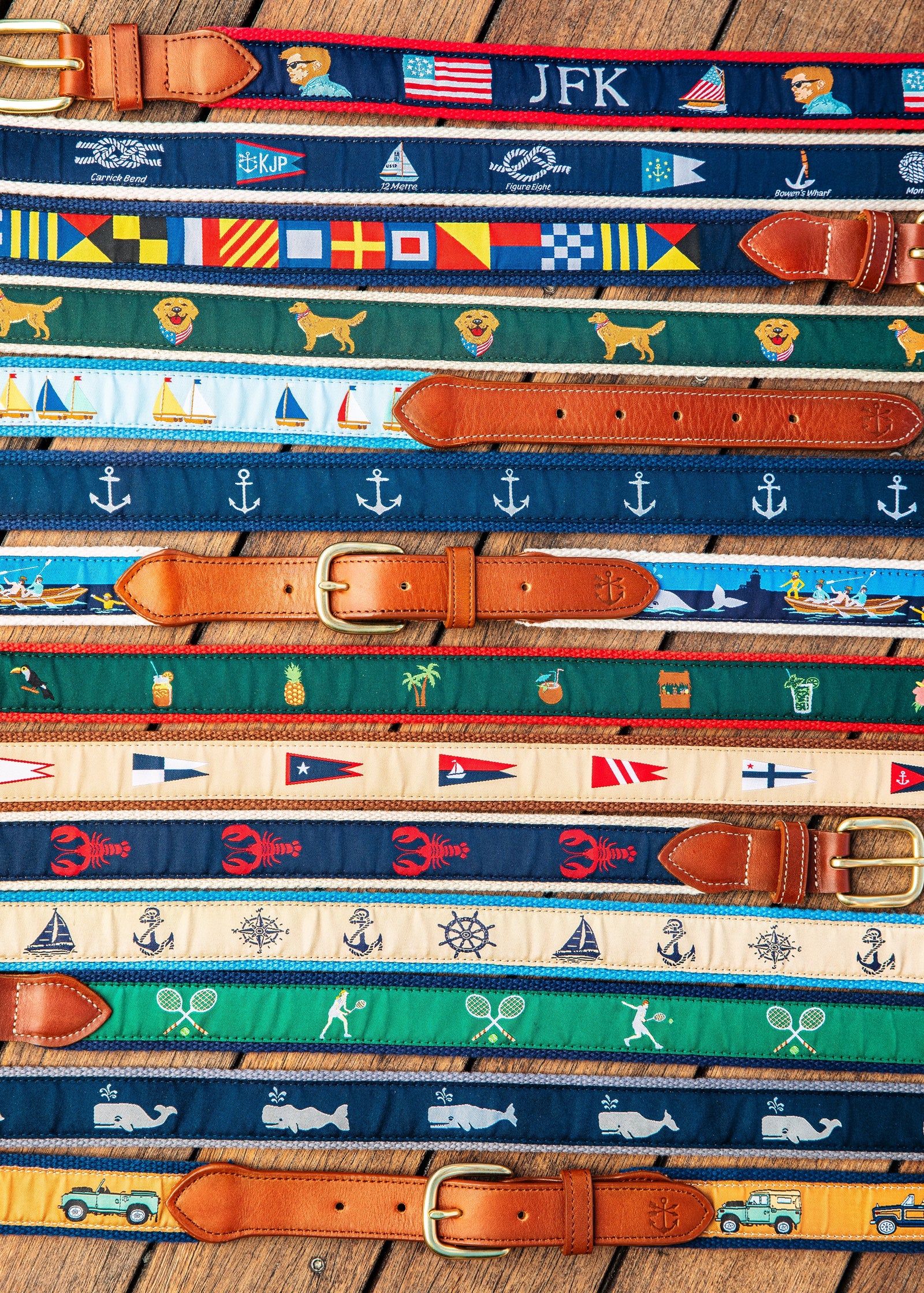 East Coast Anchor Ribbon Belt – Kiel James Patrick