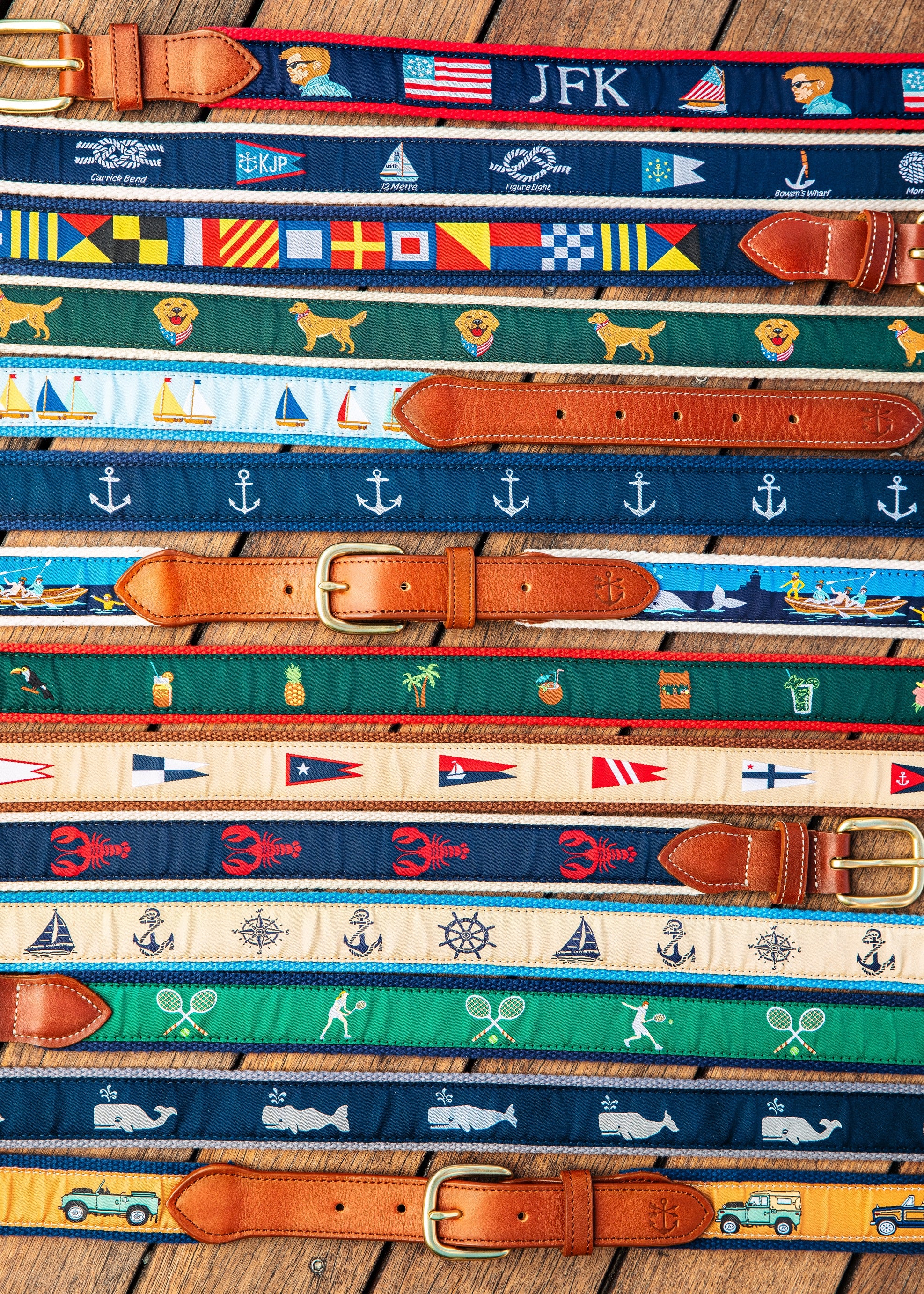 Nantucket Regatta Ribbon Belt