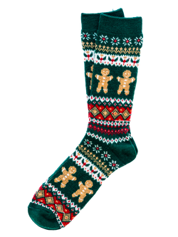 Gingerbread Fair Isle Socks