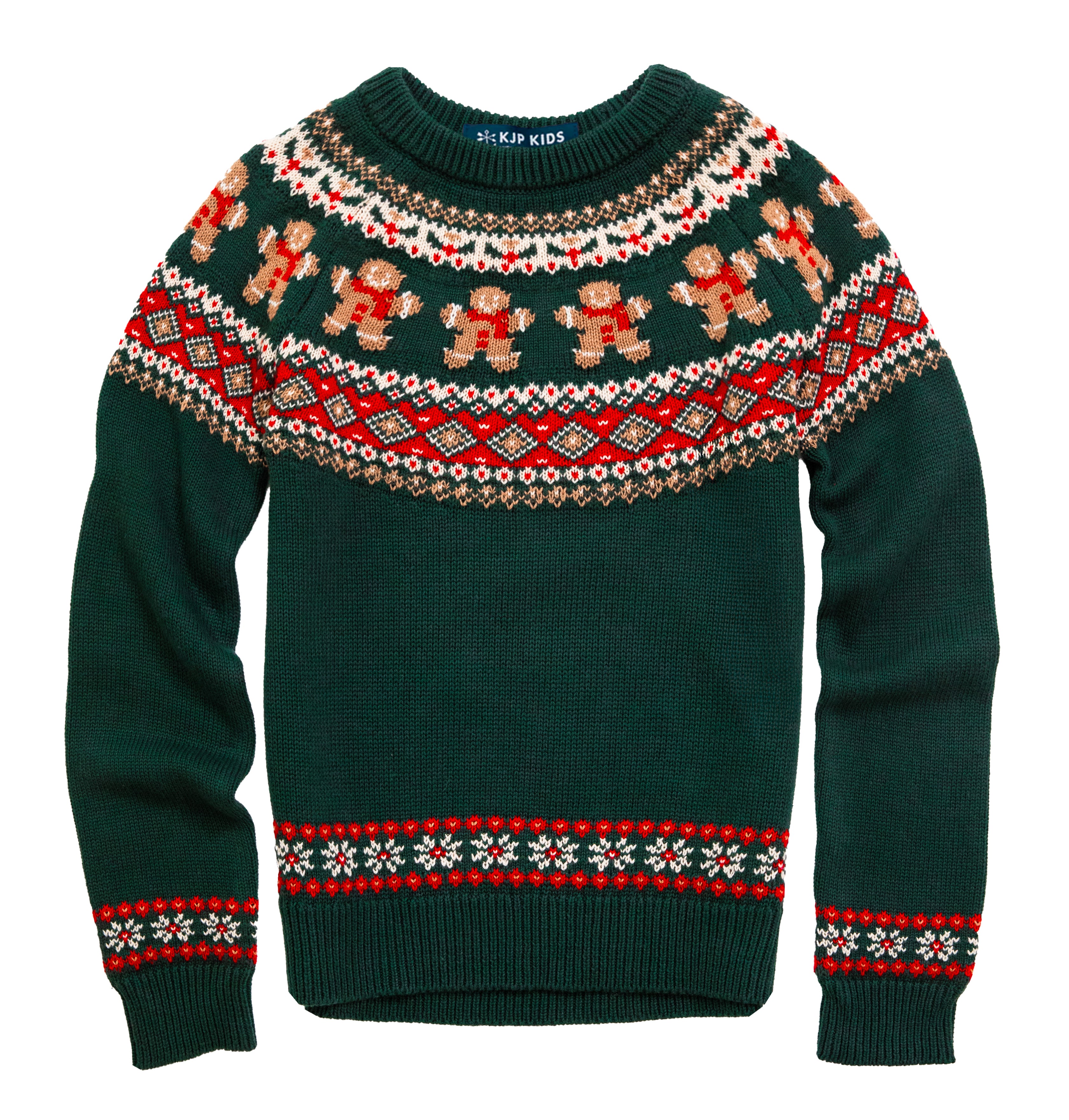Gingerbread Fair Isle Kids Sweater