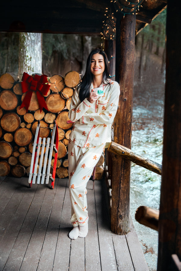 Gingerbread Women's Flannel Pajama Set