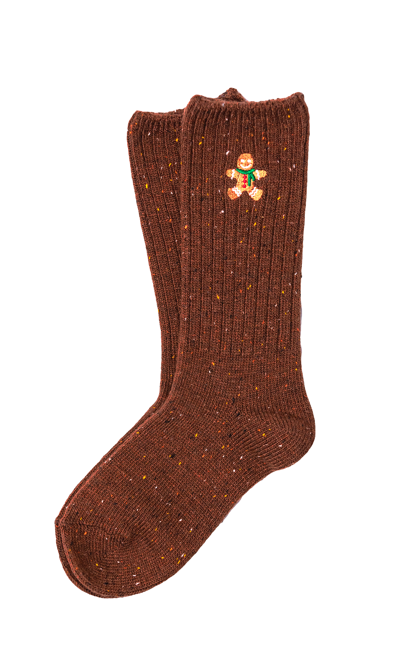 Gingerbread Donegal Sock