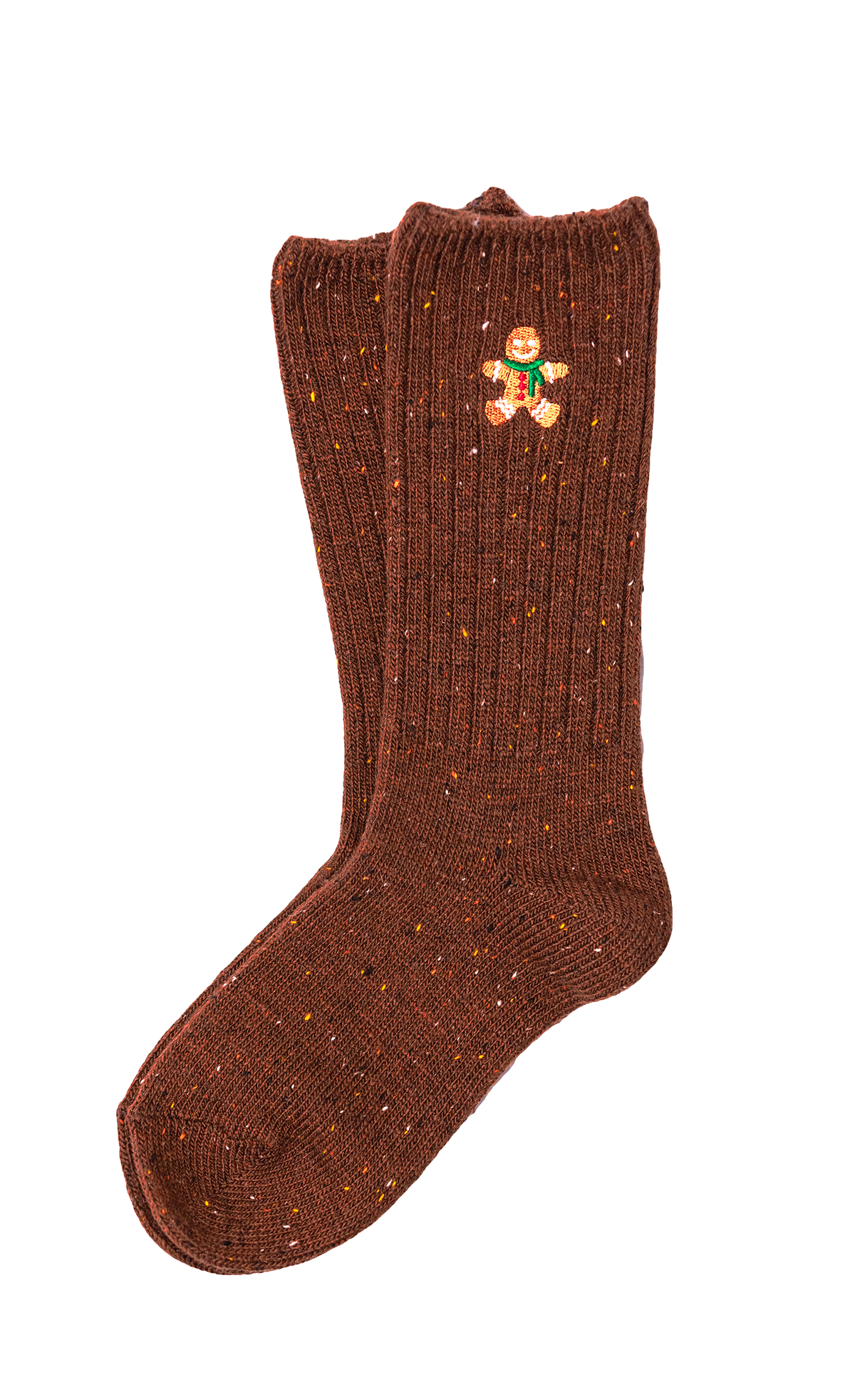 Gingerbread Donegal Socks