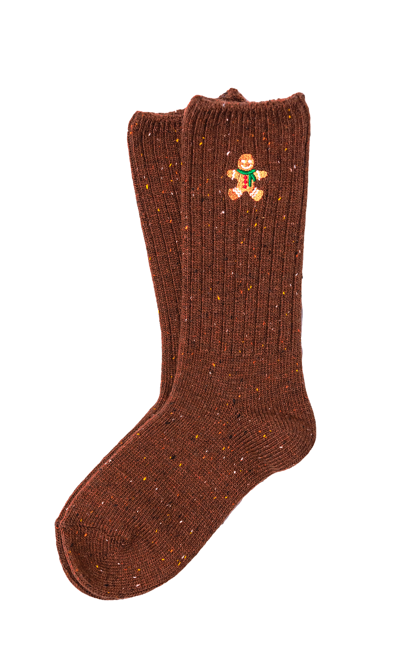 Gingerbread Donegal Sock