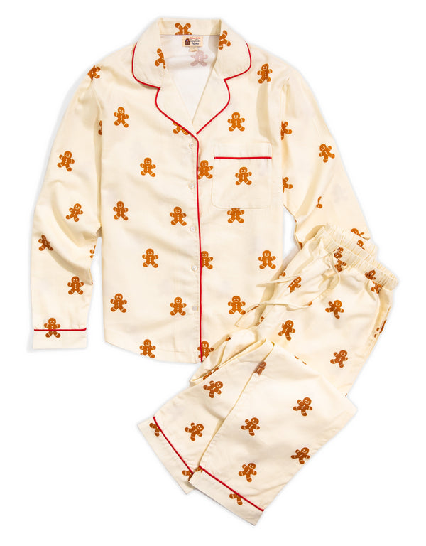 Gingerbread Women's Flannel Pajama Set
