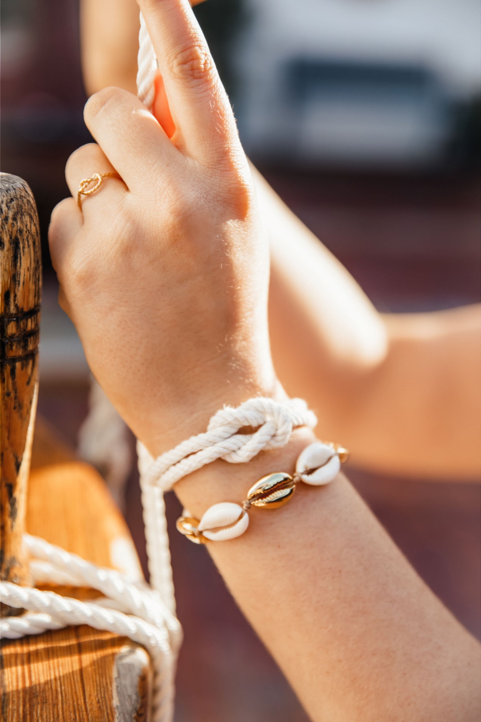 Brazilian Silver Bangle with Nautical Love Knots and Matching orders Earrings