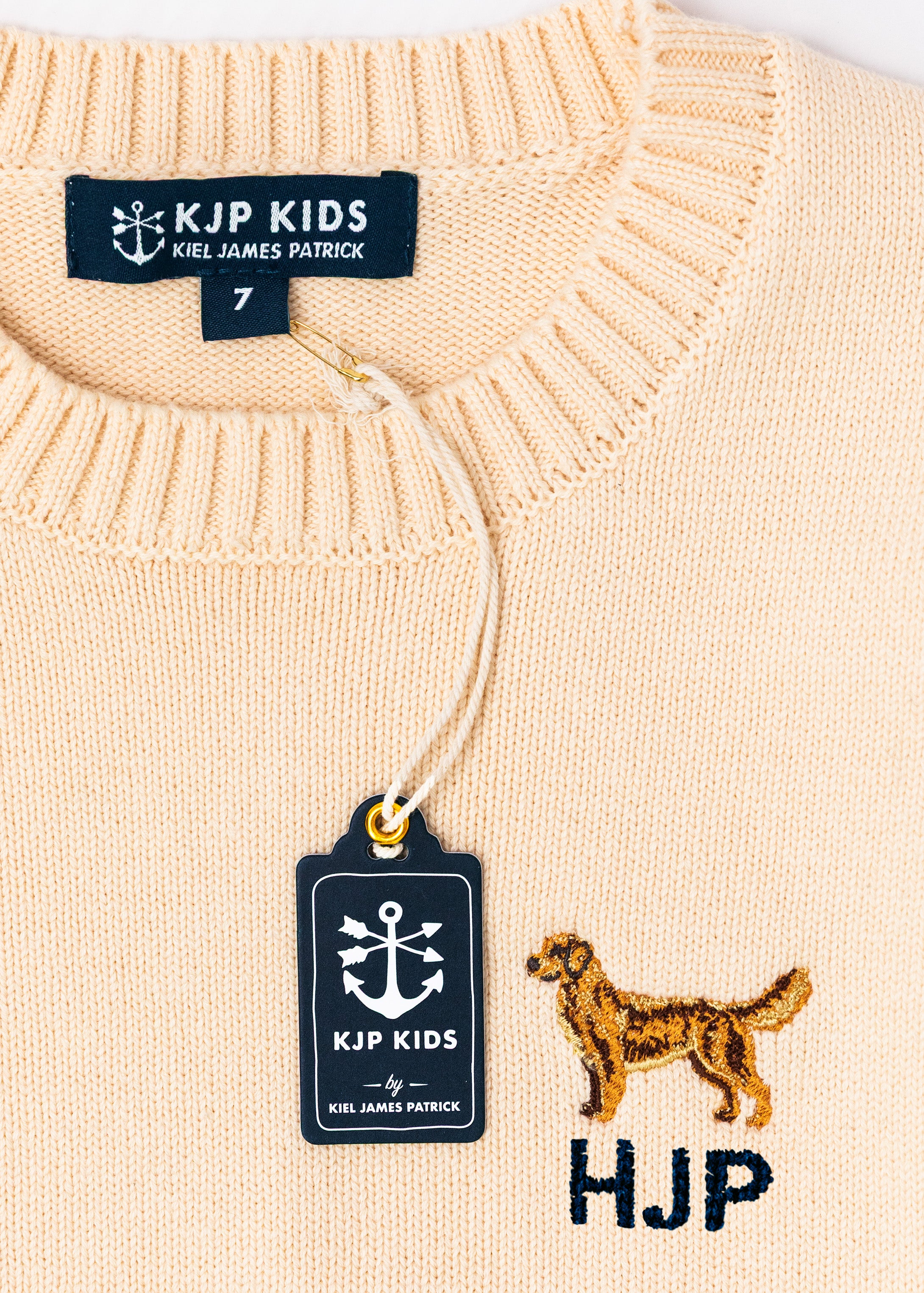 American Retriever Embroidered Monogram Kids Sweater