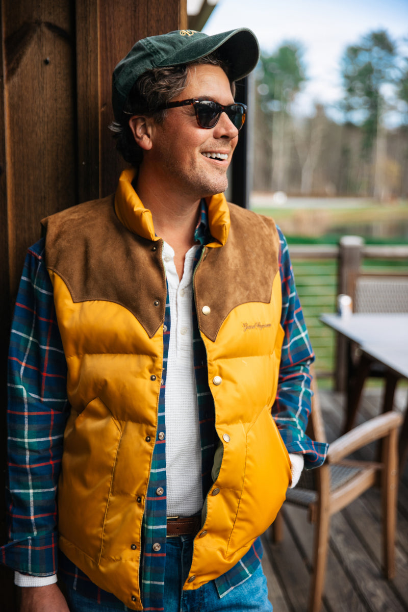 Jeep® x KJP Grand Wagoneer Puffer Vest in Tan