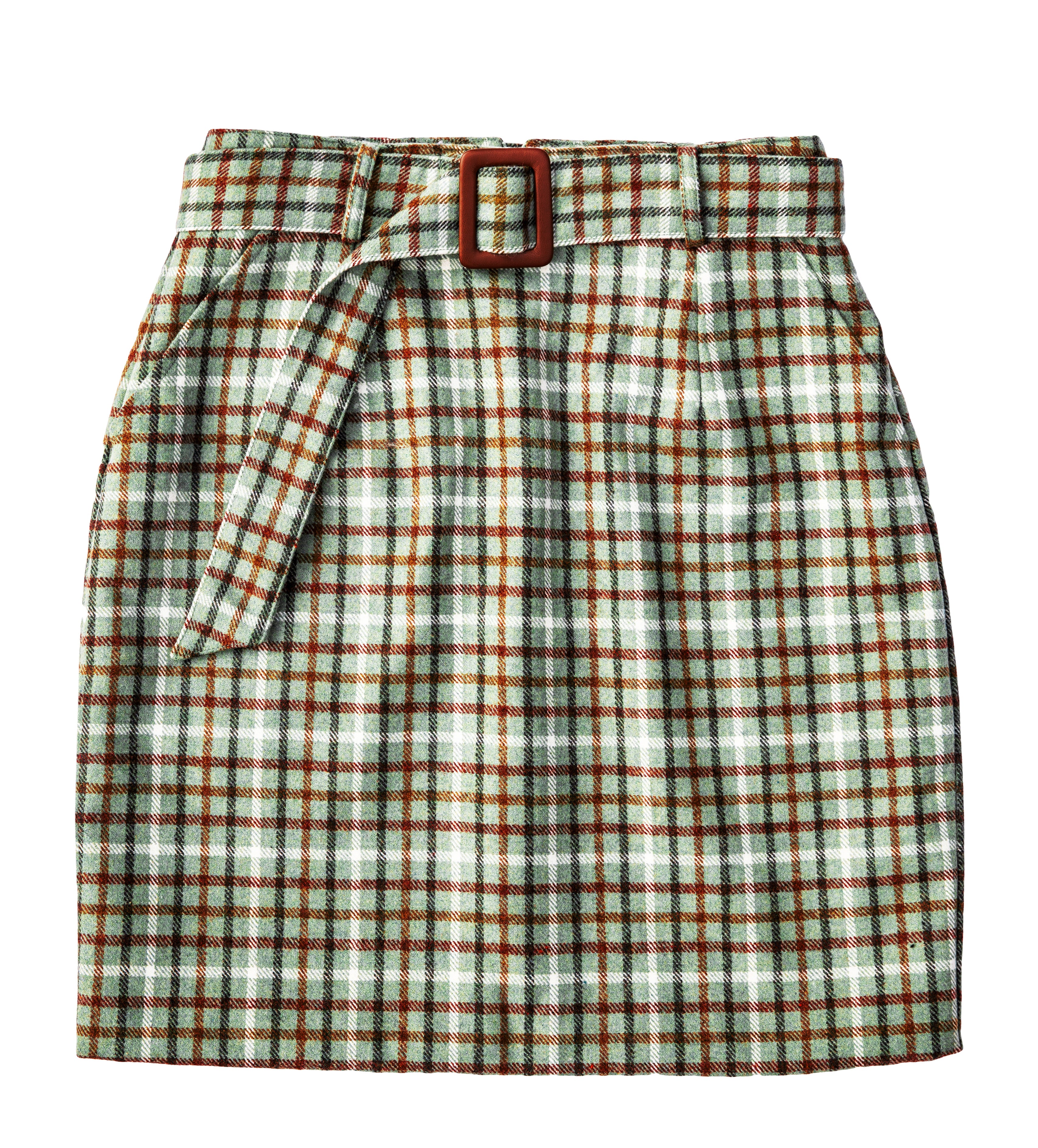 Adelaide Meadow Plaid Skirt