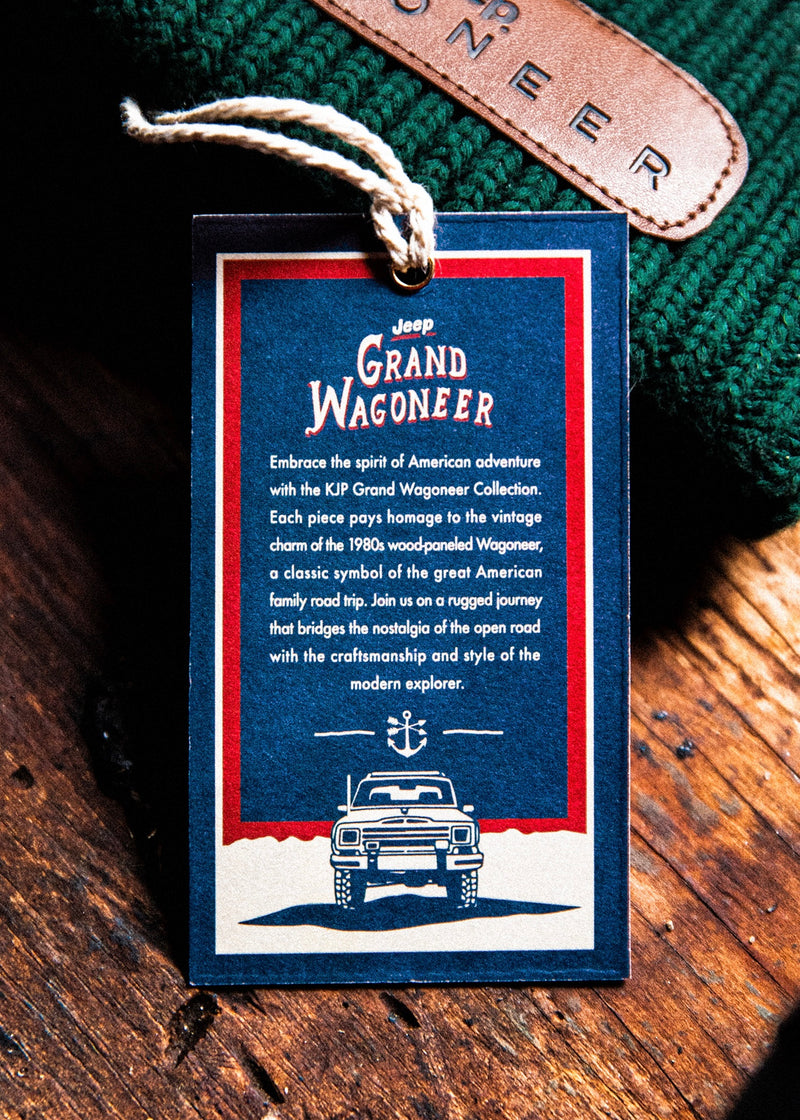 Jeep® x KJP Grand Wagoneer Knit Beanie in Green