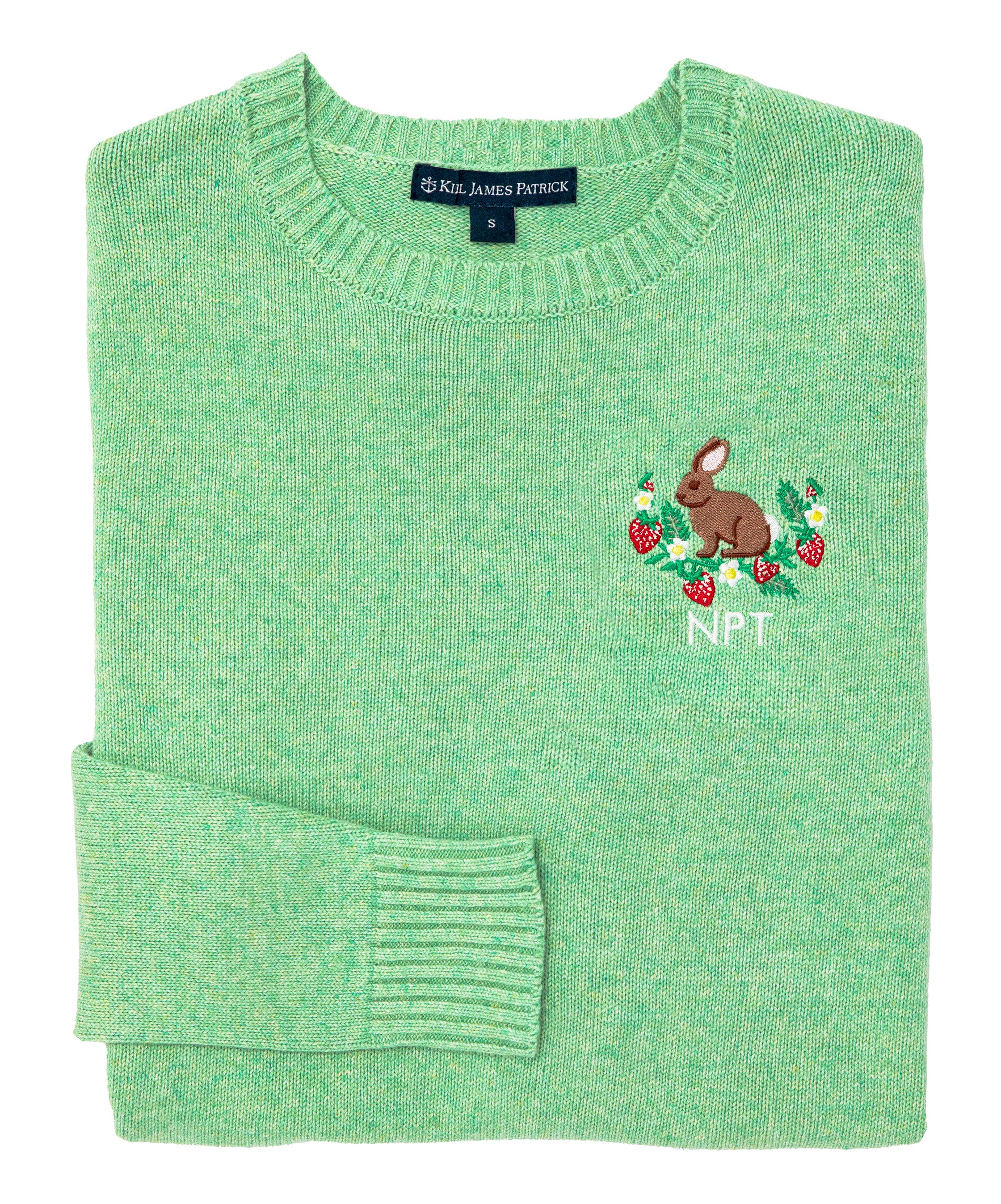 Bunny Meadow Embroidered Monogram Sweater