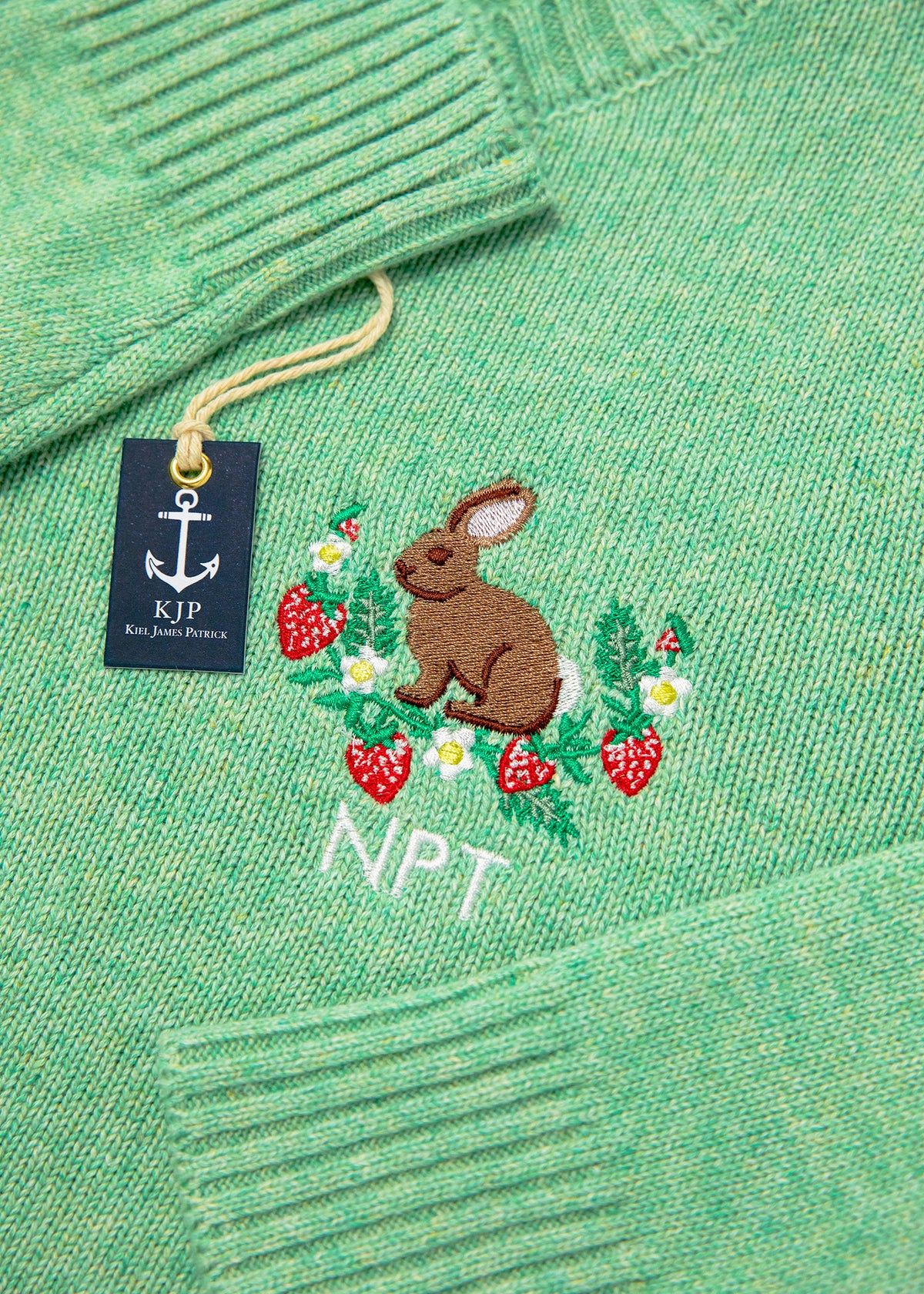 Bunny Meadow Embroidered Monogram Sweater