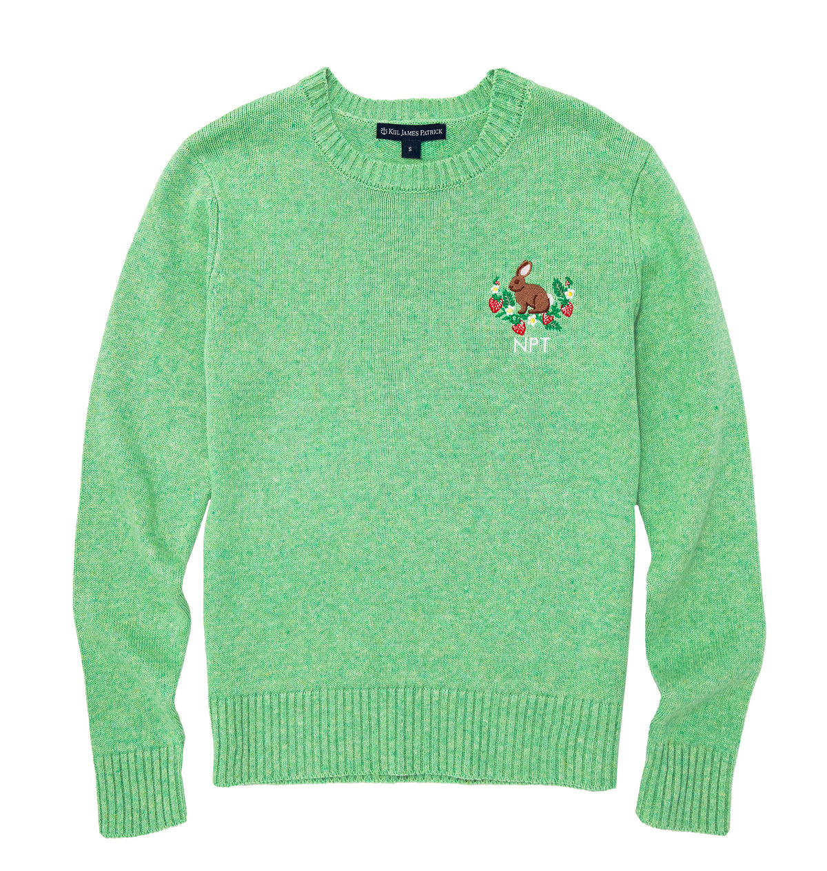 Bunny Meadow Embroidered Monogram Sweater