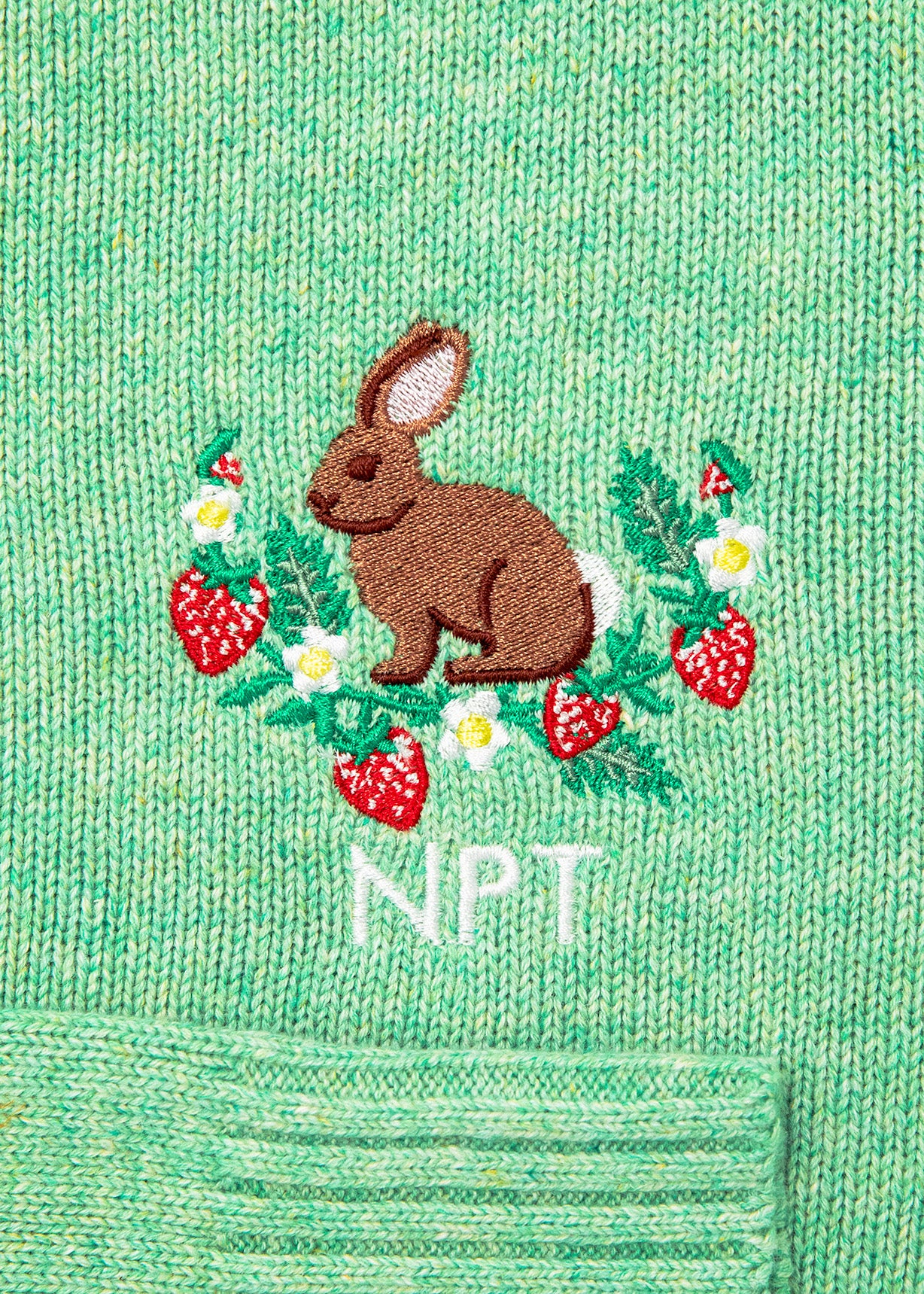 KJP Women's Bunny Meadow Custom Embroidered Monogram Sweater KJP Women's Bunny Meadow Custom Embroidered Monogram Sweater