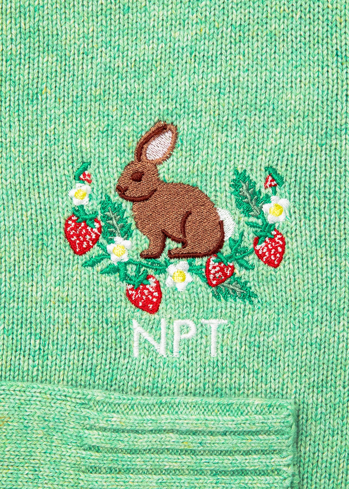 Bunny Meadow Embroidered Monogram Sweater