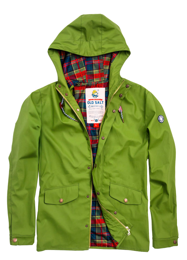 Old Salt Raincoat in Green- Men's