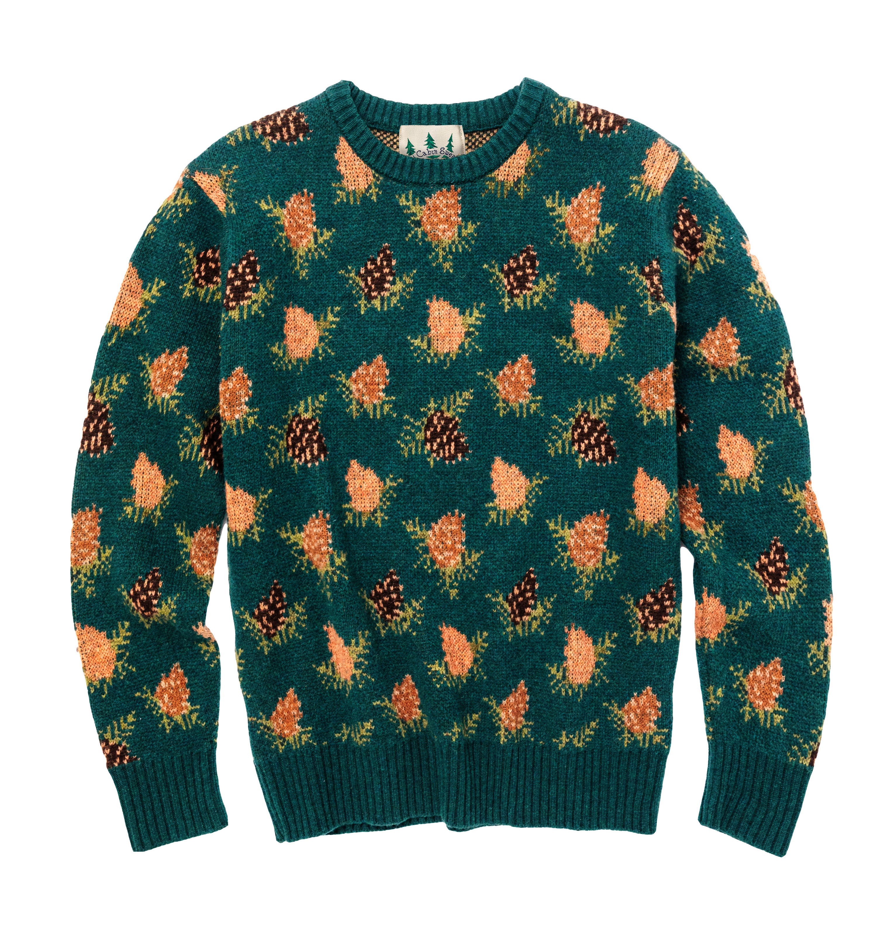 Woodland Pine Sweater in Green - Men's