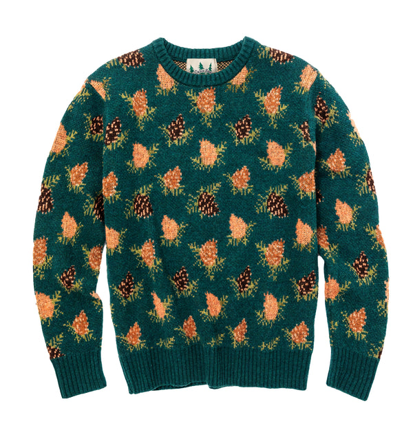 Woodland Pine Men's Sweater - Green