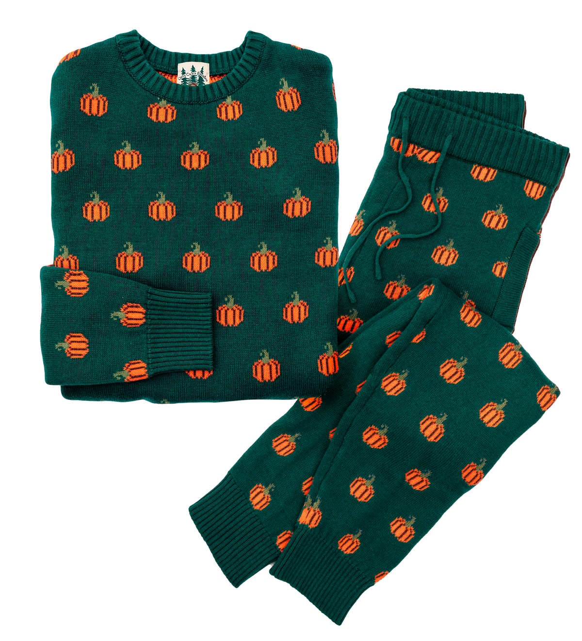 Country Pumpkin Sweater in Green - Men's
