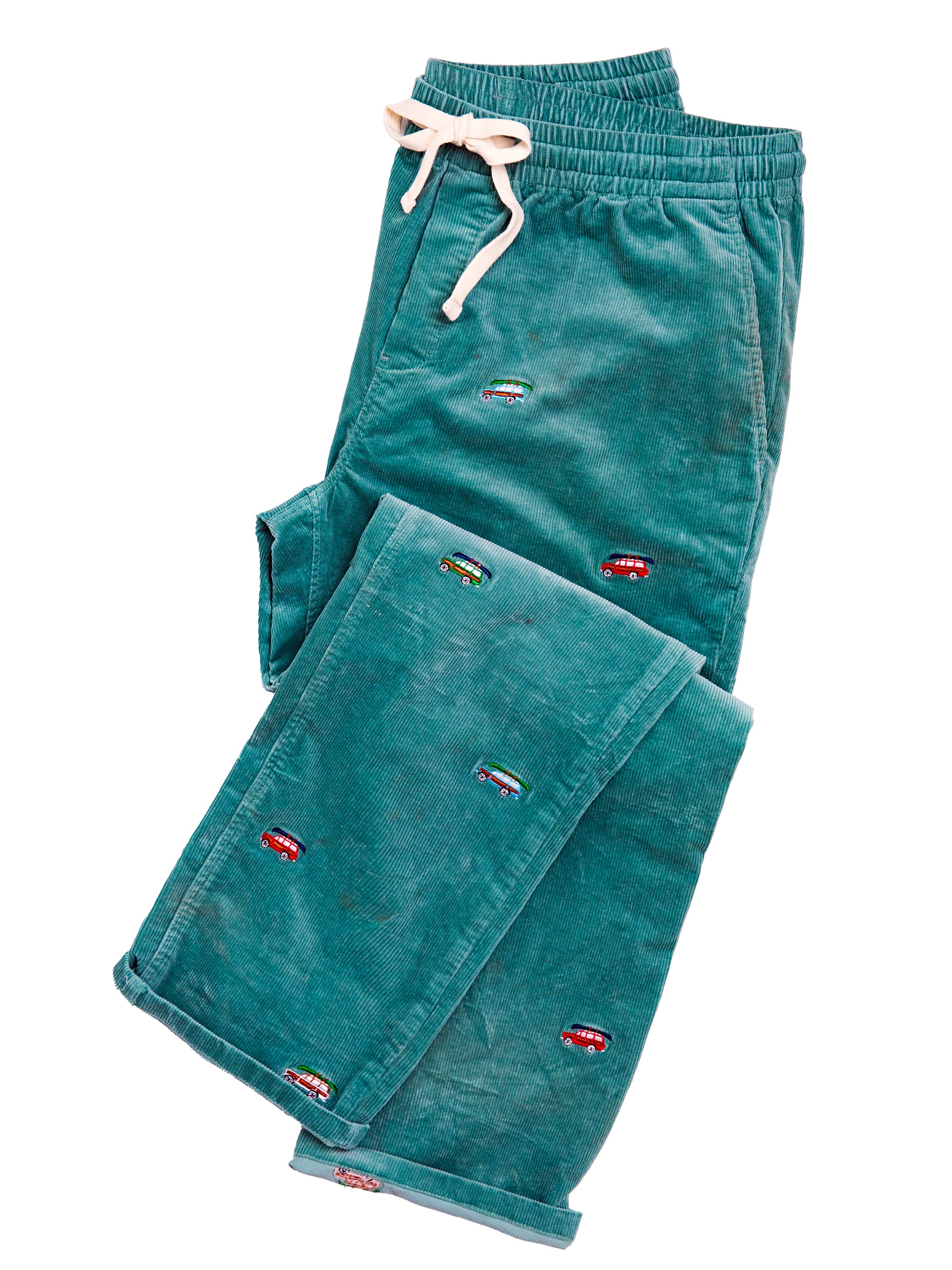 The Jeep® Grand Adventure Drawstring Corduroy Pants in Green