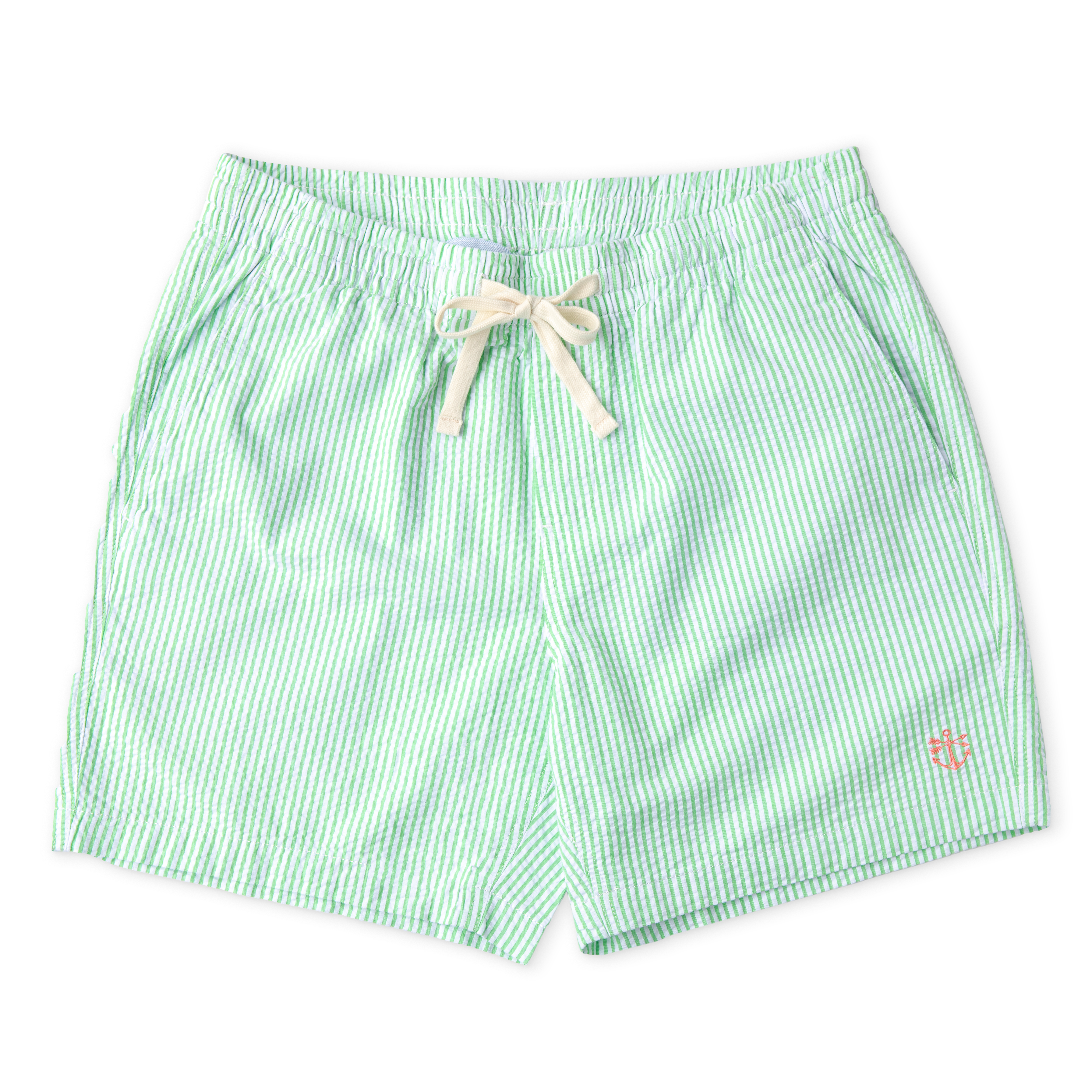 Seagrass Seersucker Drawstring Shorts