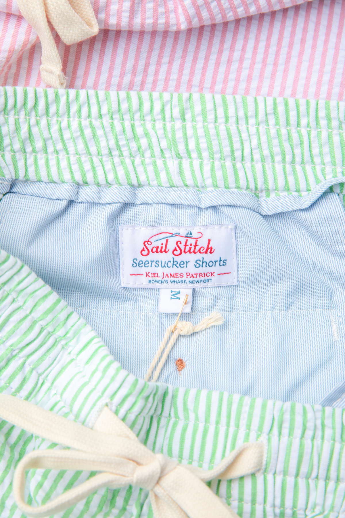 Seagrass Seersucker Drawstring Shorts