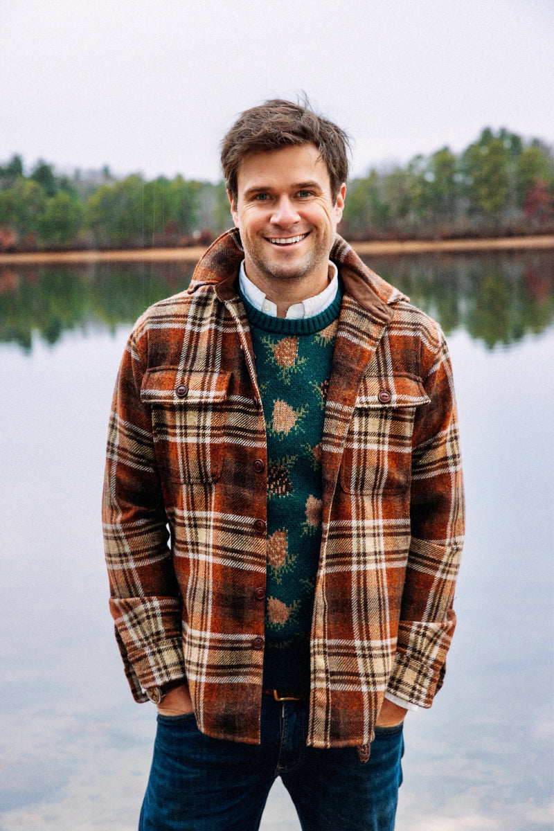 Woodland Pine Men's Sweater - Green