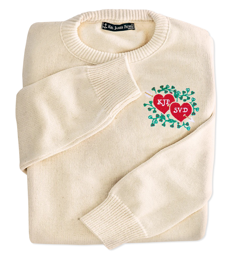 Together Forever Embroidered Monogram Sweater - Men's