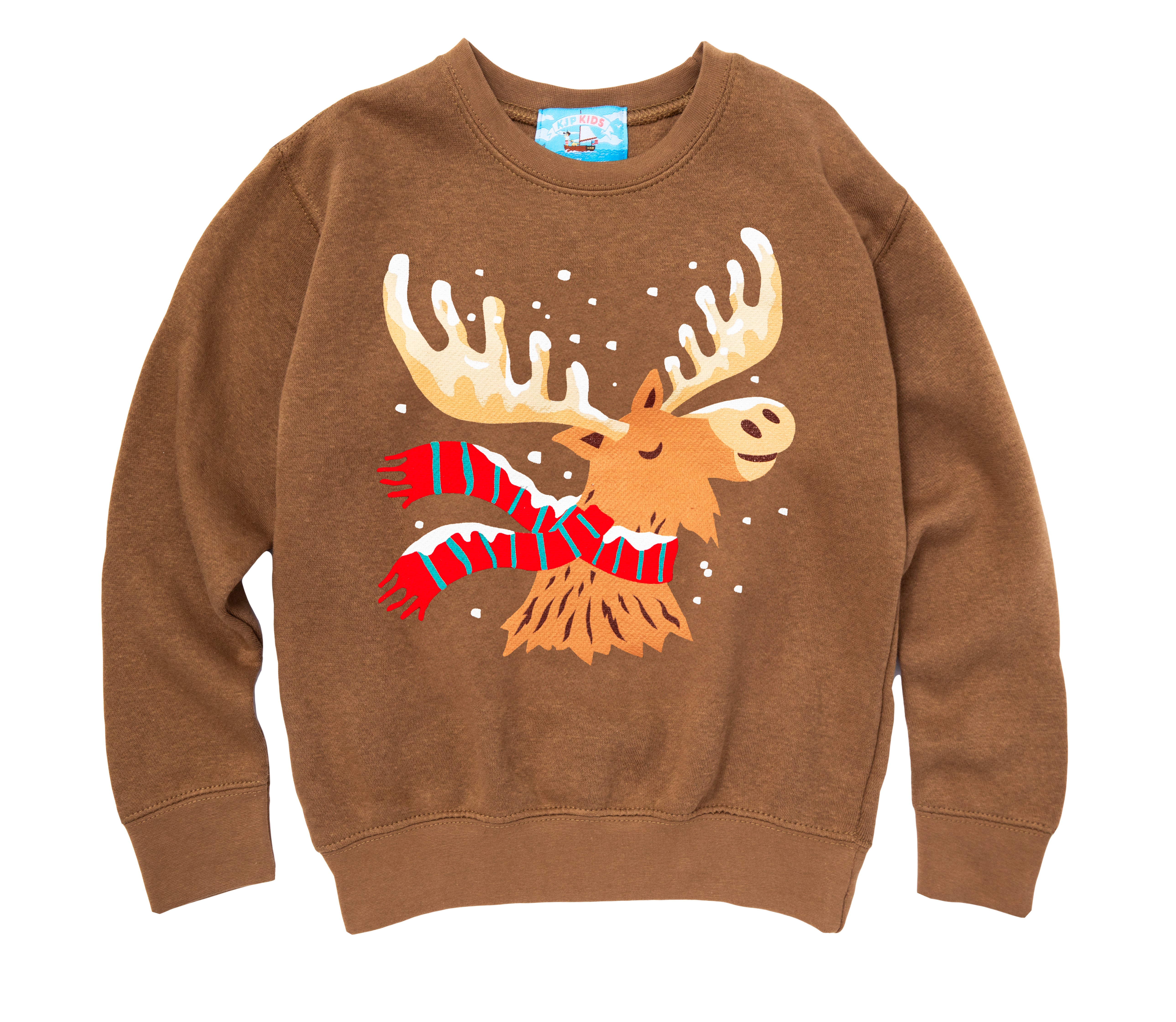 Holiday Moose Kids Sweatshirt