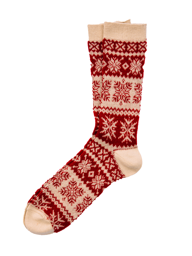 Holiday Snowflake Socks