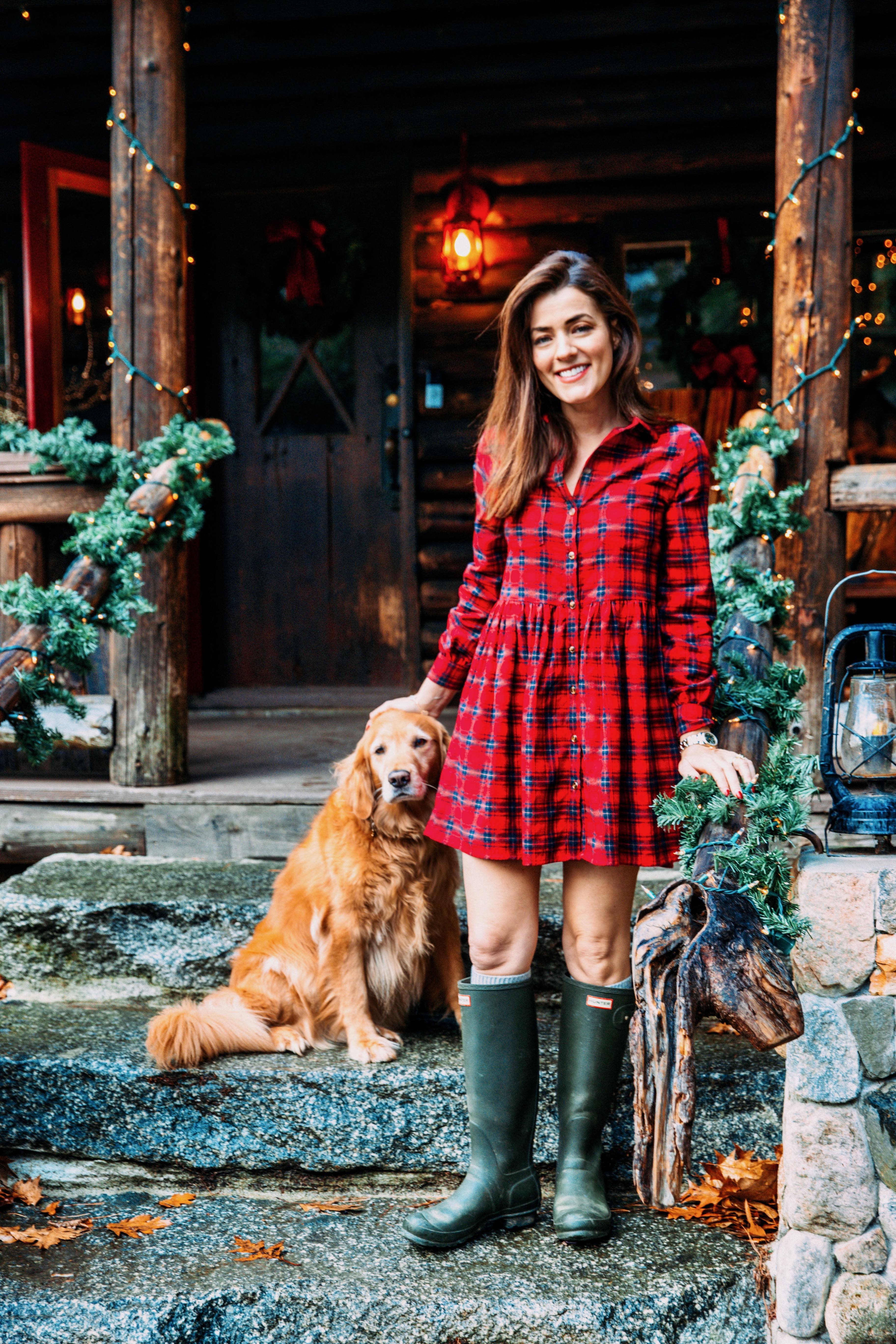 Holly Berry Flannel Dress