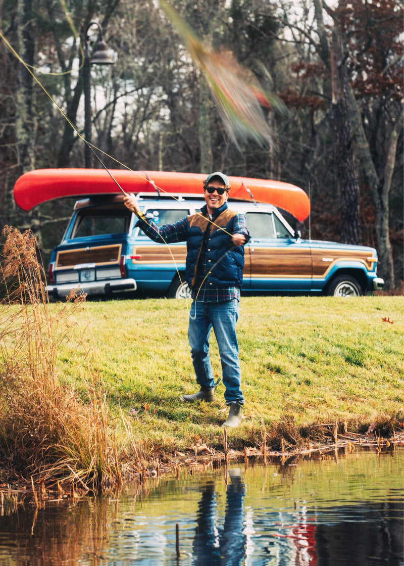 Jeep® x KJP Grand Wagoneer Puffer Vest in Navy