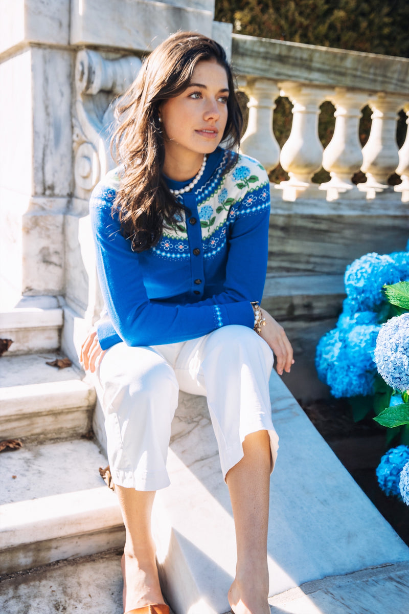 Nantucket Hydrangea Cardigan