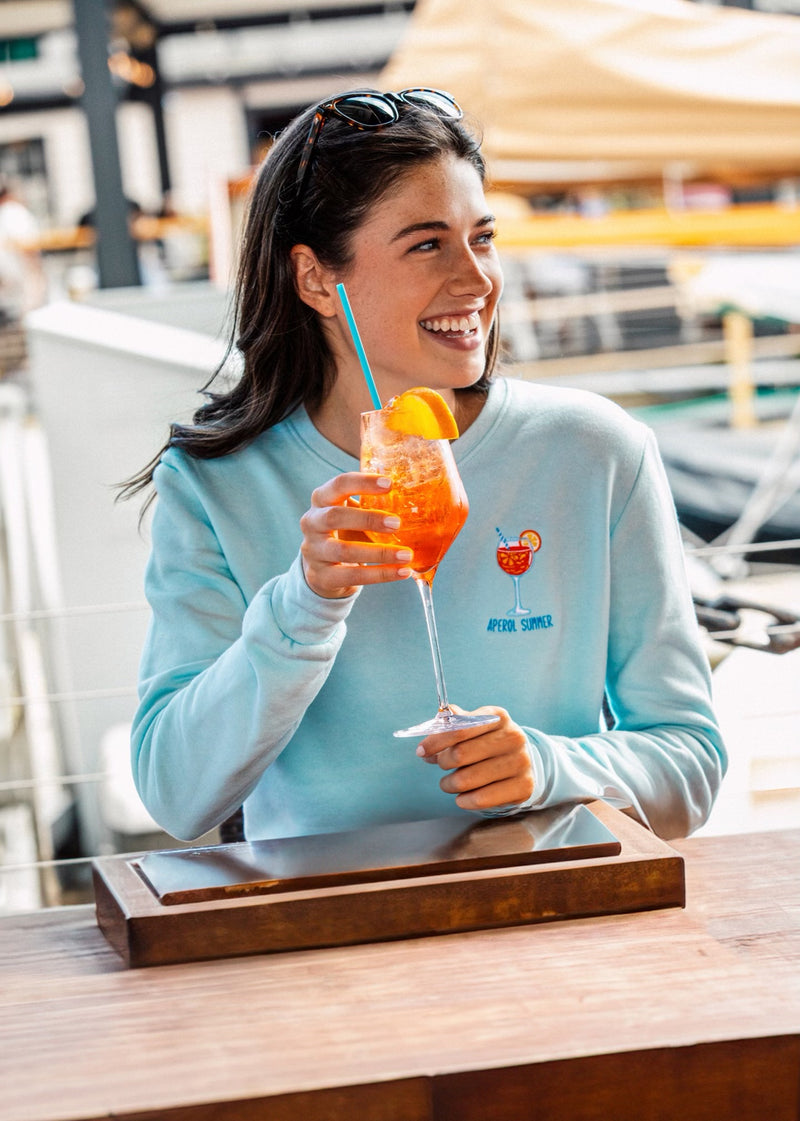 Aperol Summer Sweatshirt- Light Blue