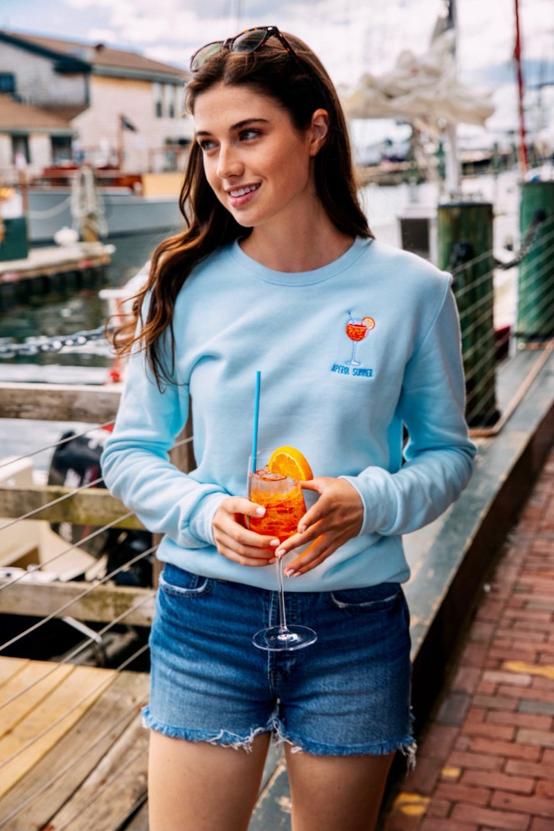 Aperol Summer Sweatshirt- Light Blue