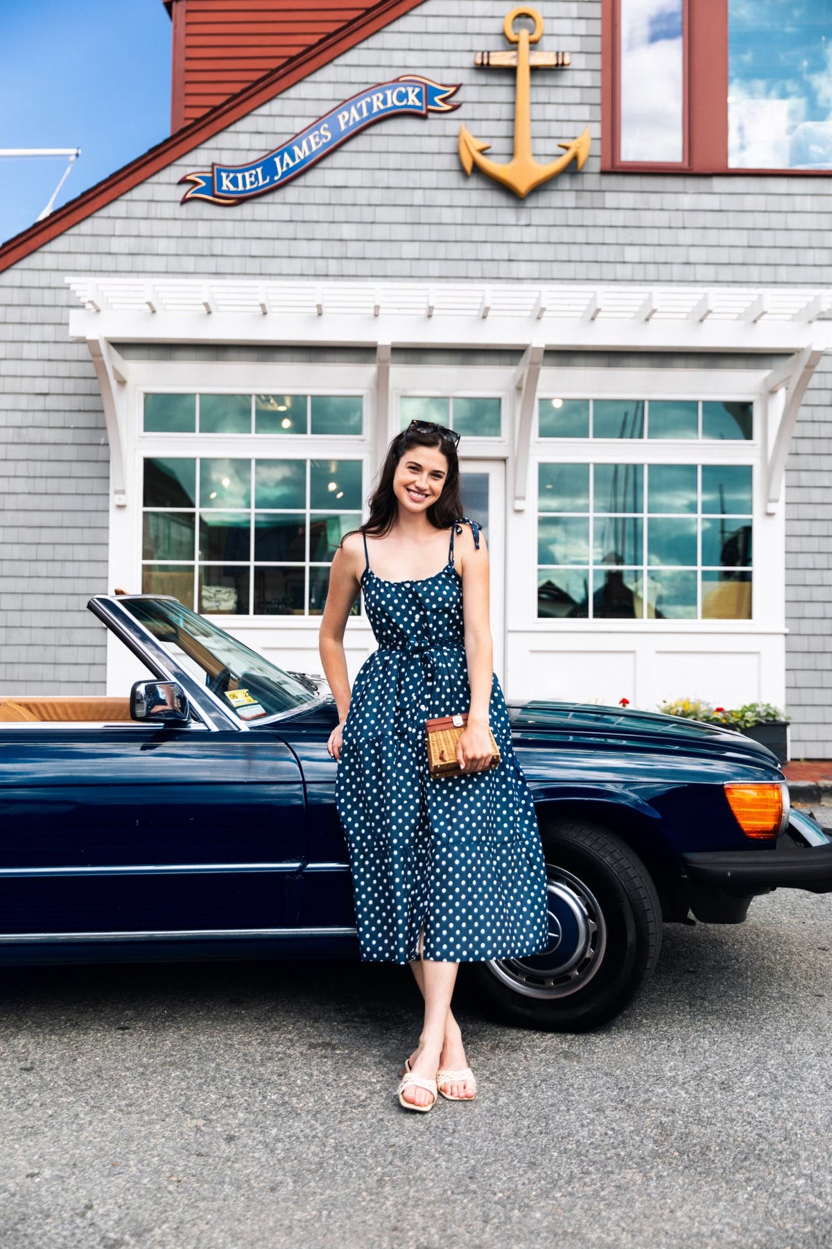 Grace Polka Dot Maxi Dress  Kiel James Patrick