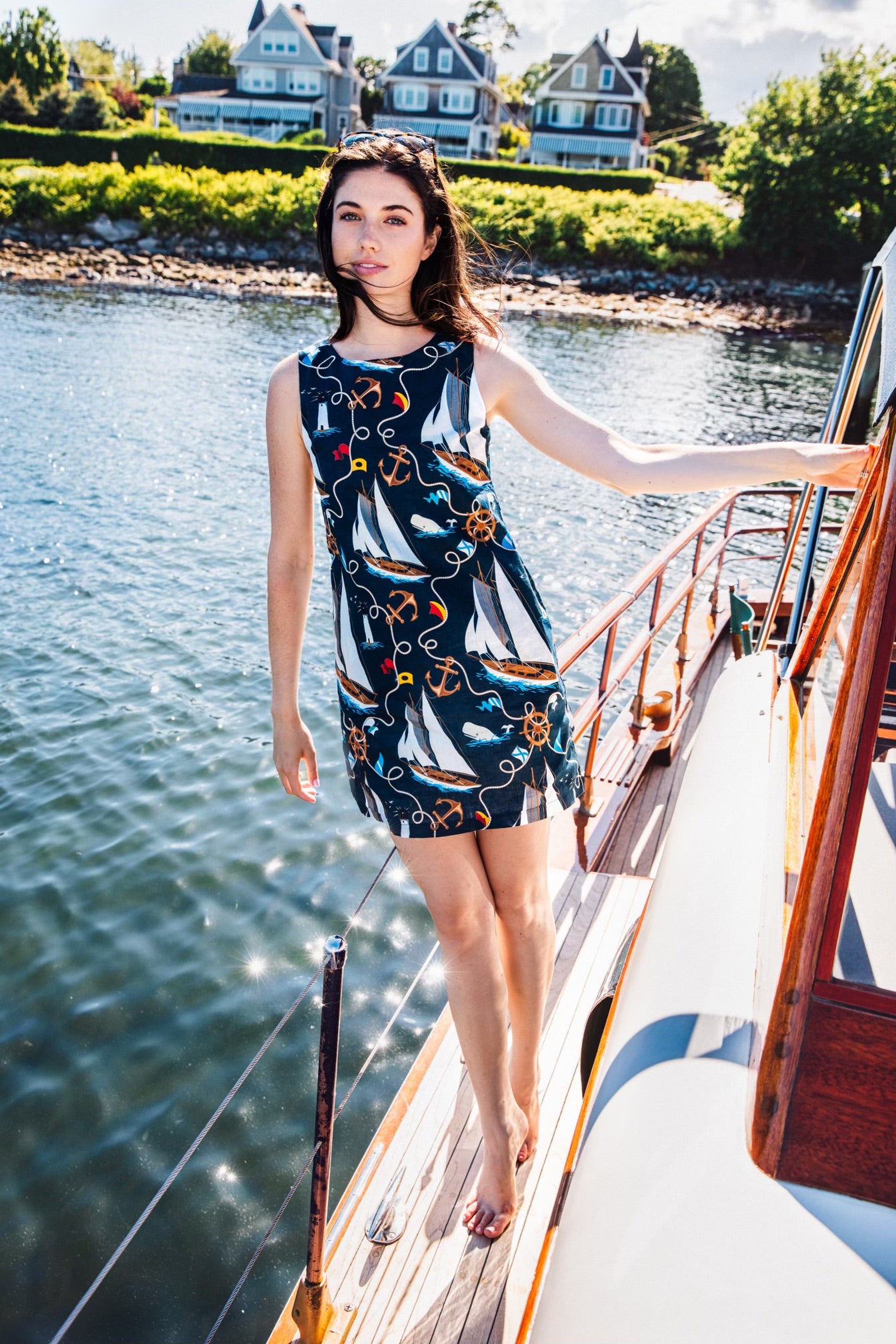 New England Mariner Shift Dress