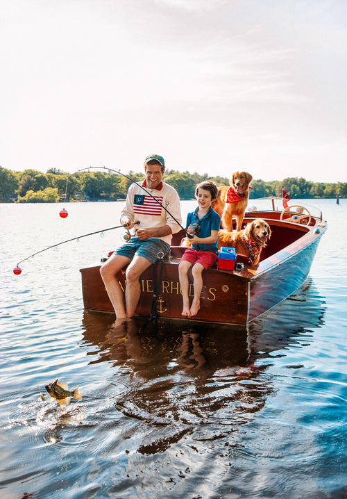 American Yacht Flag Sweater in Cream