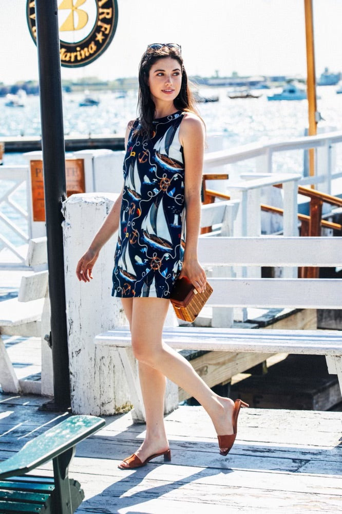 New England Mariner Shift Dress