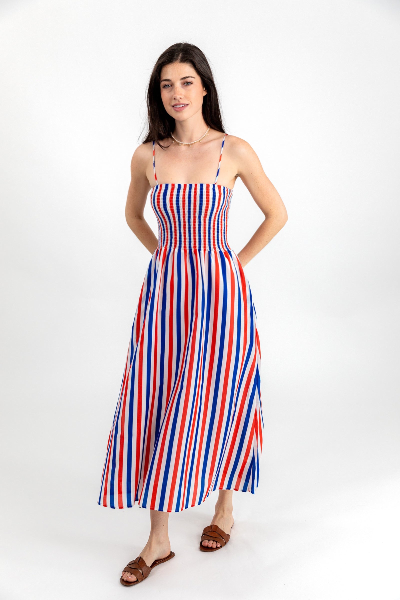 striped cocktail dress KJP Women's Americana Maxi XL Shoe Size:23 EU (7 Toddler US) calf length soft black mini dress Lunessa – Women's breezy