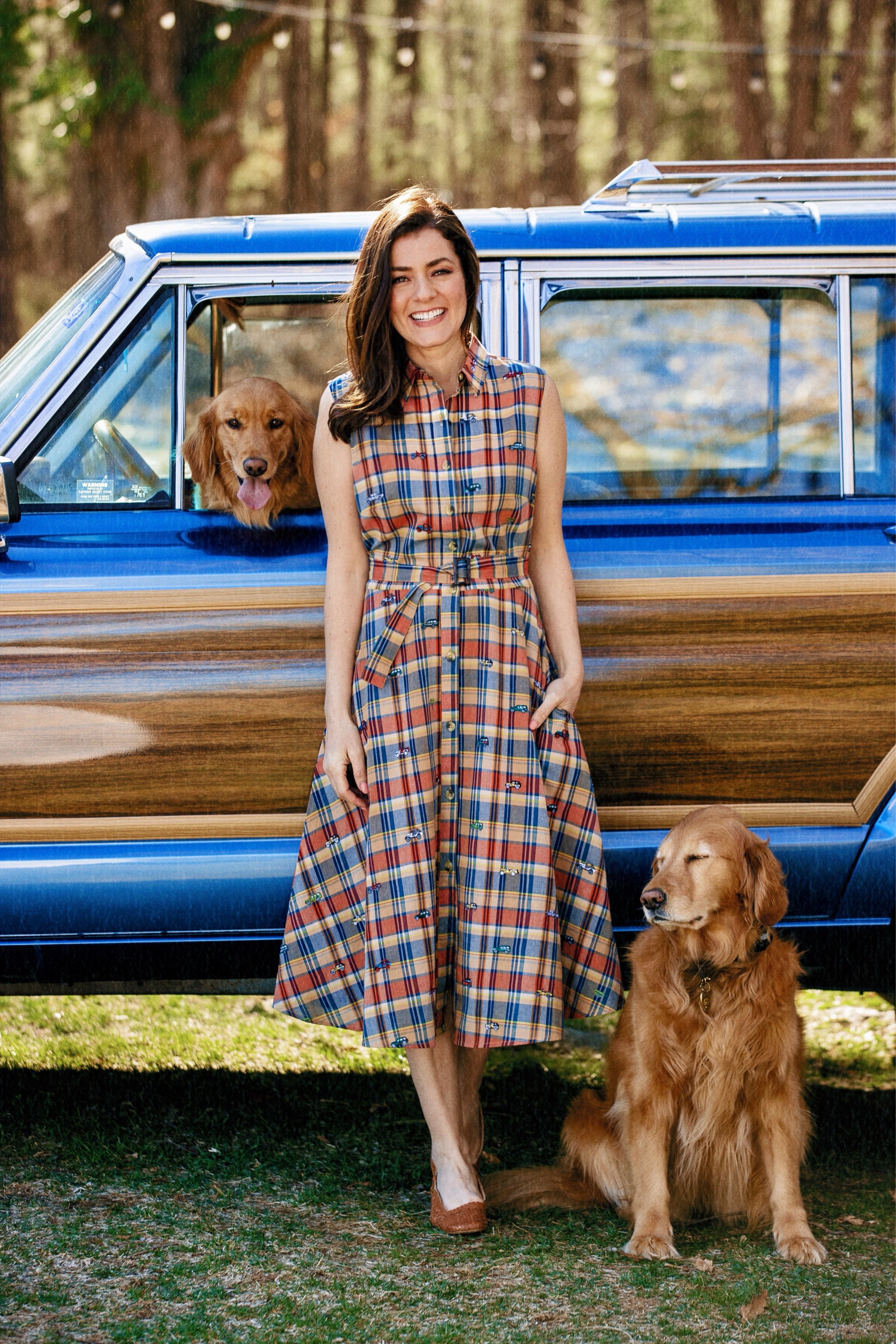 Jeep® x KJP Embroidered Madras Dress