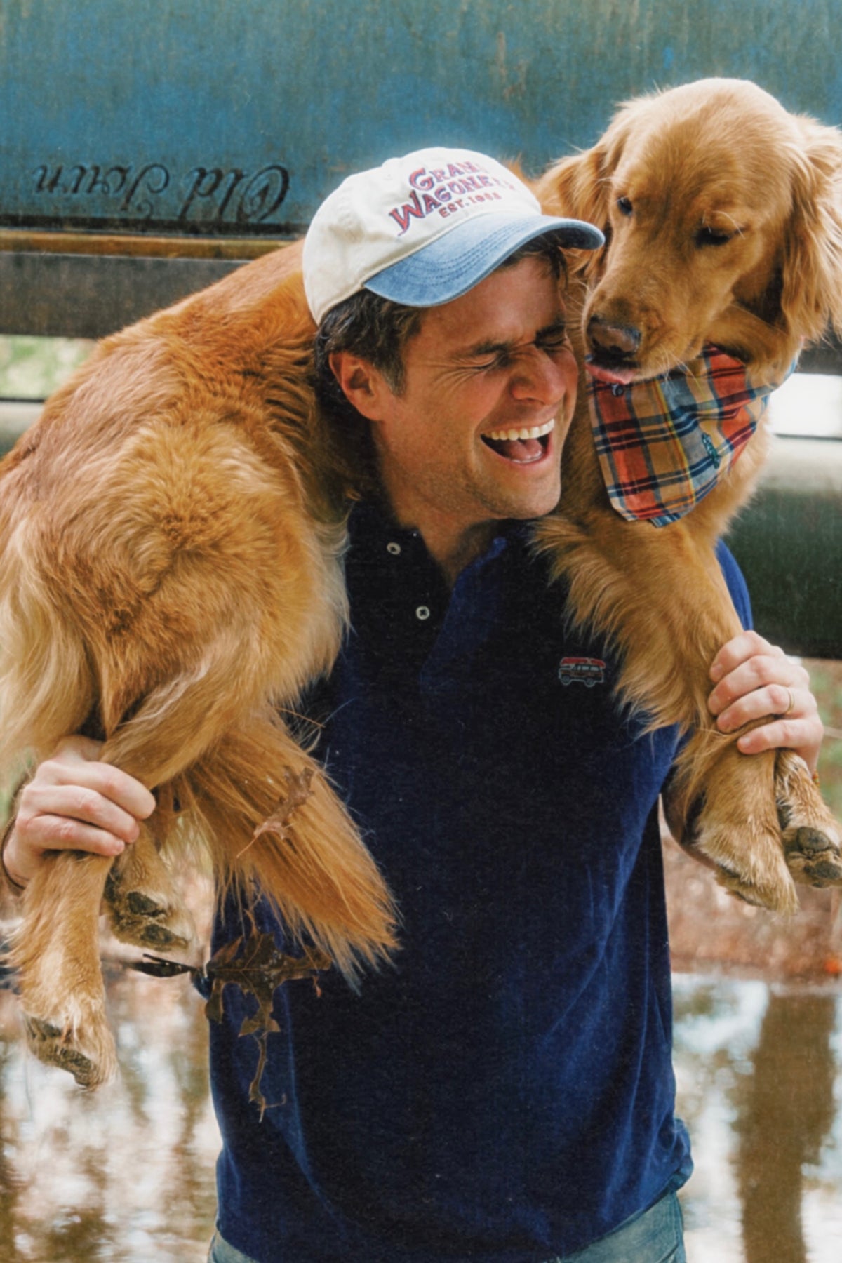 Jeep® x KJP Classic Wagoneer Pique Polo Shirt in Navy